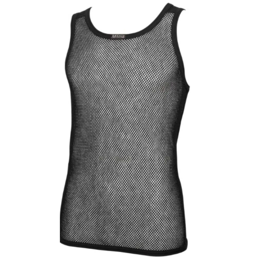 Brynje of Norway Unisex Wool Thermo A-Shirt Singlet Base Layer Black Size M